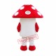 Red Mushroom Mascot Costume Red Mushroom Mascot Costume