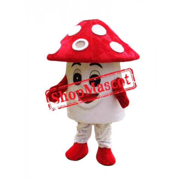 Red Mushroom Mascot Costume