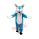 Cheap Blue Wolf Mascot Costume