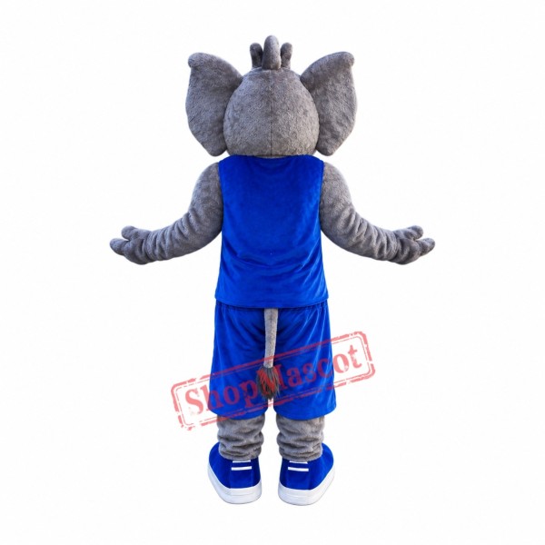 College Power Elephant Mascot Costume