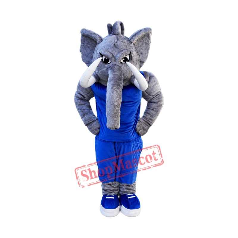 College Power Elephant Mascot Costume College Power Elephant Mascot Costume