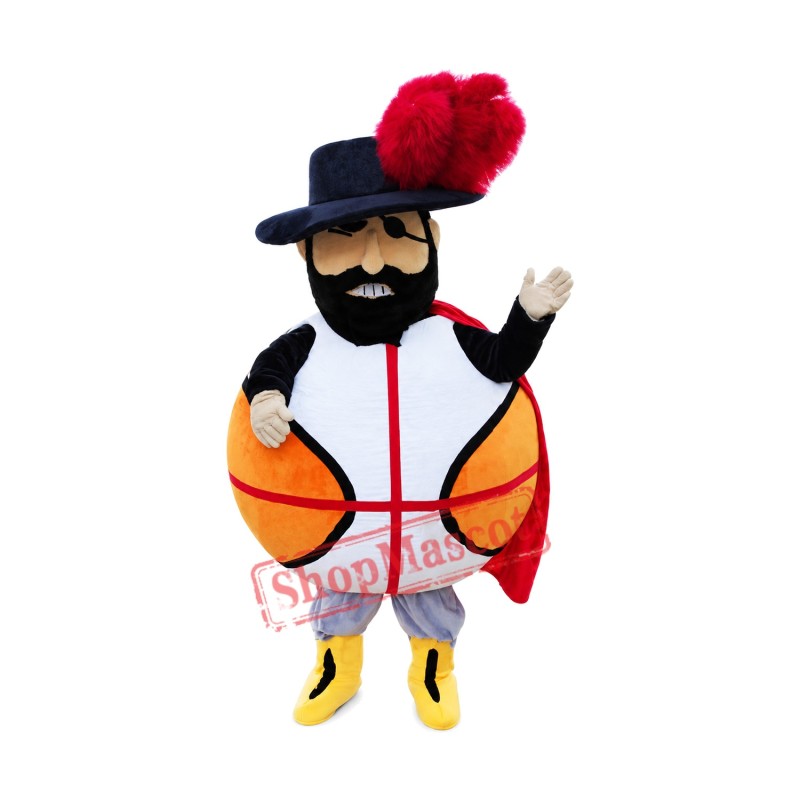 Basketball Pirate Mascot Costume Basketball Pirate Mascot Costume