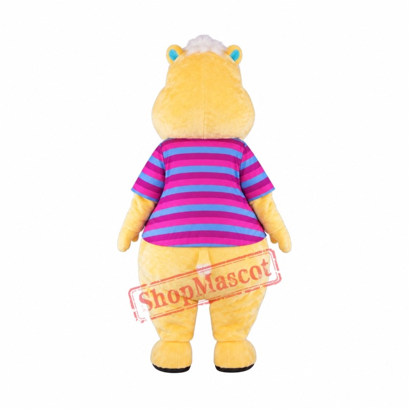 High Quality Yellow Hippo Mascot Costume High Quality Yellow Hippo Mascot Costume