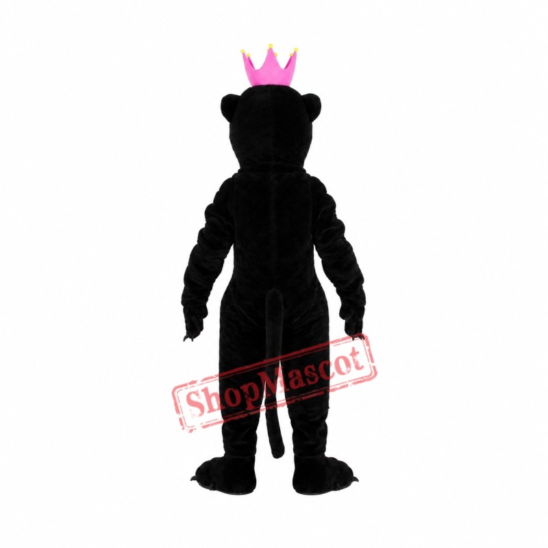 Friendly Black Panther Mascot Costume Friendly Black Panther Mascot Costume
