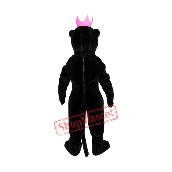 Friendly Black Panther Mascot Costume Friendly Black Panther Mascot Costume