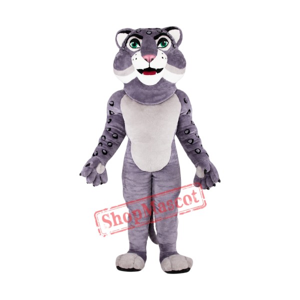 High Quality Grey Leopard Mascot Costume
