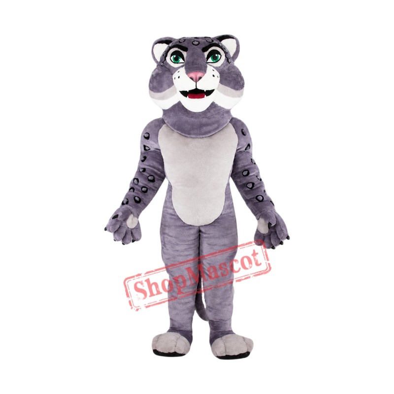 High Quality Grey Leopard Mascot Costume High Quality Grey Leopard Mascot Costume