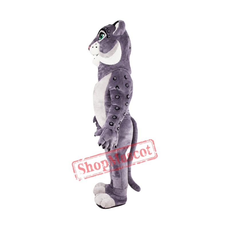 High Quality Grey Leopard Mascot Costume High Quality Grey Leopard Mascot Costume