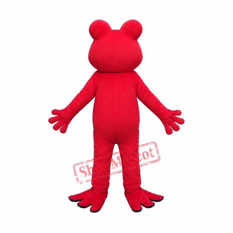 Red Frog Character Mascot Costume Red Frog Character Mascot Costume