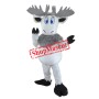 White Moose Mascot Costume