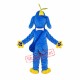 Blue Music Dog Mascot Costume