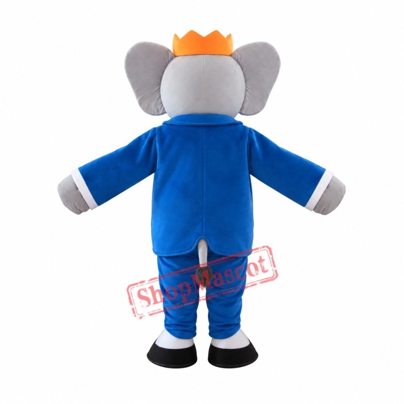 Mr. Blue Elephant Mascot Costume Mr. Blue Elephant Mascot Costume