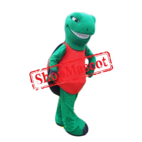 Happy Lightweight Green Turtle Mascot Costume