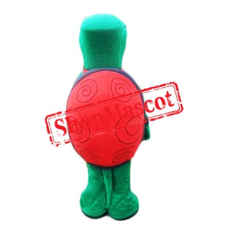 Happy Lightweight Green Turtle Mascot Costume