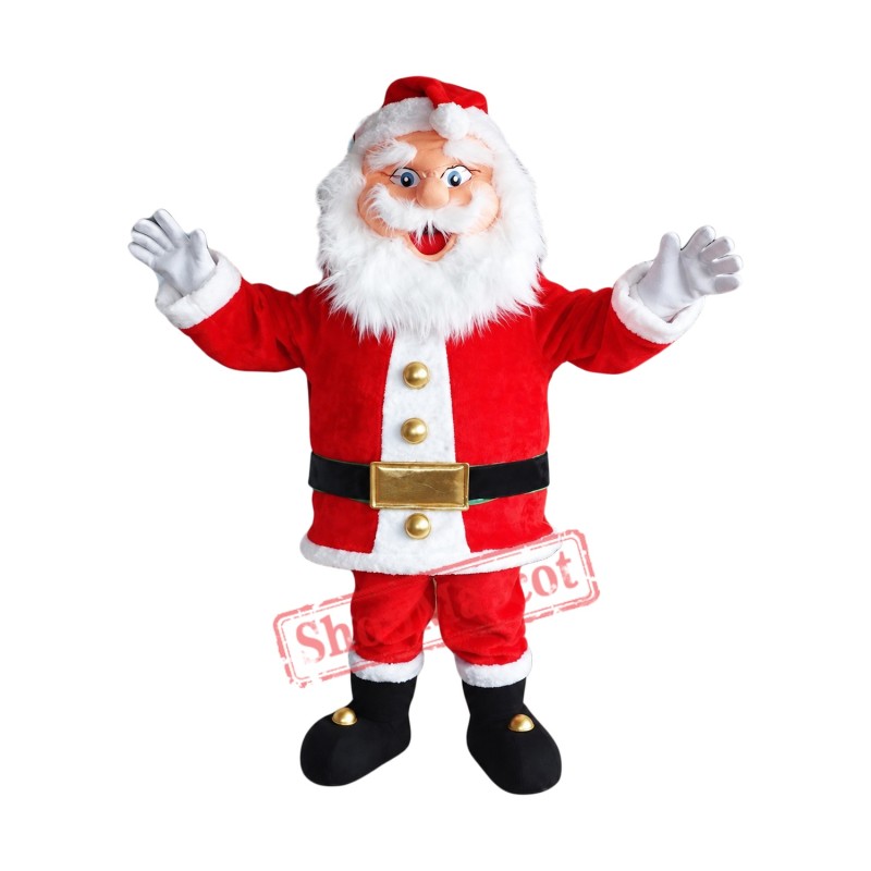 Happy Lightweight Santa Claus Mascot Costume Happy Lightweight Santa Claus Mascot Costume