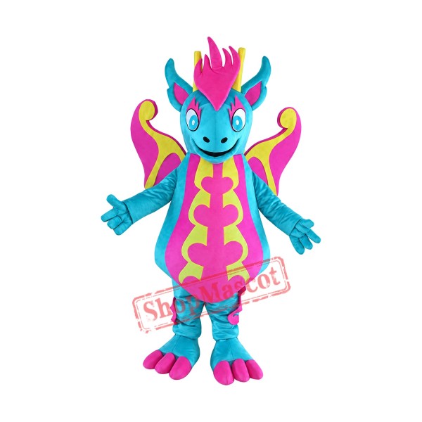 Lovely Colorful Dragon Mascot Costume
