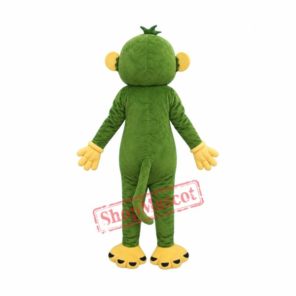 Green Monkey Mascot Costume Green Monkey Mascot Costume
