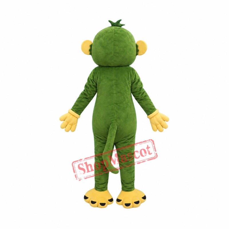 Green Monkey Mascot Costume Green Monkey Mascot Costume