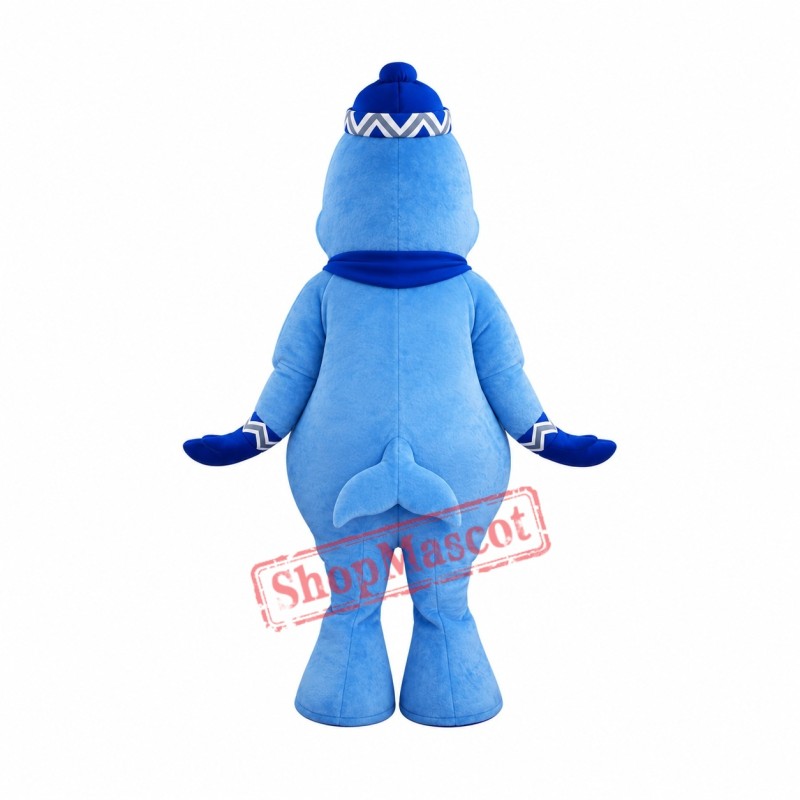 Super Cute Blue Dolphin Mascot Costume Super Cute Blue Dolphin Mascot Costume