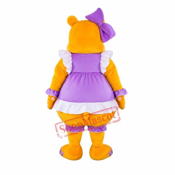 Beautiful Yellow Hippo Mascot Costume Beautiful Yellow Hippo Mascot Costume