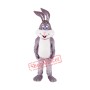 Super Cute Grey Rabbit Mascot Costume