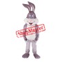 Super Cute Grey Rabbit Mascot Costume