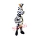 Happy Zebra Mascot Costume Happy Zebra Mascot Costume