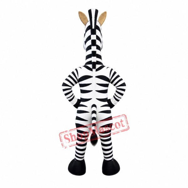 Happy Zebra Mascot Costume Happy Zebra Mascot Costume