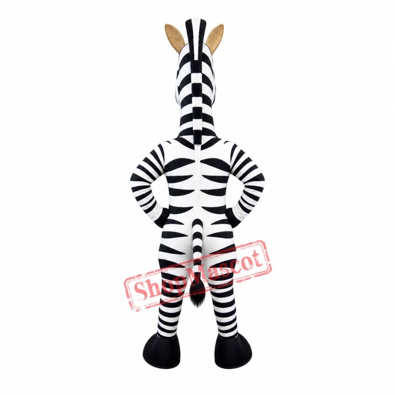 Happy Zebra Mascot Costume Happy Zebra Mascot Costume