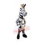 Happy Zebra Mascot Costume