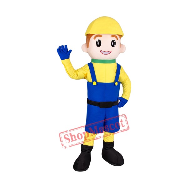 Boy Builder Mascot Costume