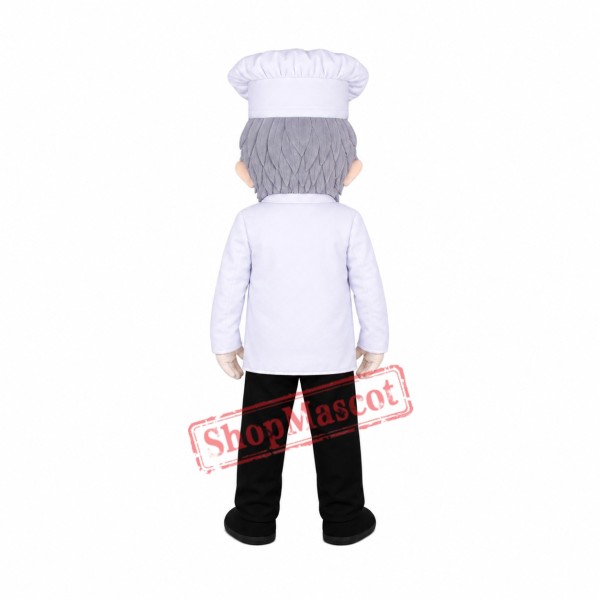 Senior Chef Mascot Costume Senior Chef Mascot Costume