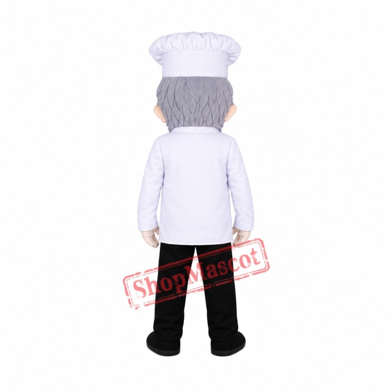 Senior Chef Mascot Costume Senior Chef Mascot Costume