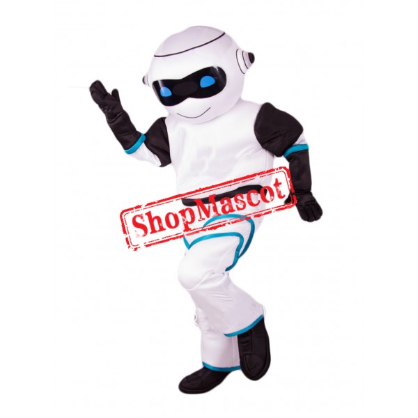 Cute White Robot Mascot Costume