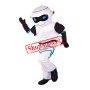 Cute White Robot Mascot Costume