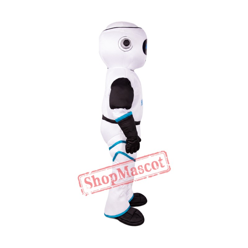 Cute White Robot Mascot Costume Cute White Robot Mascot Costume