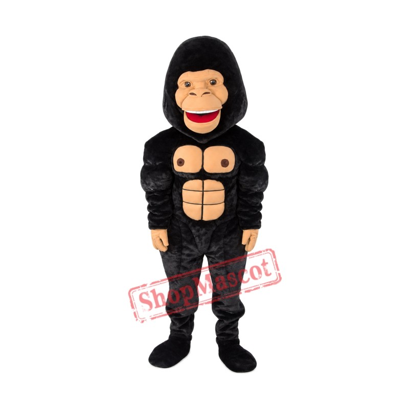 Top Quality Lightweight Black Gorilla Mascot Costume