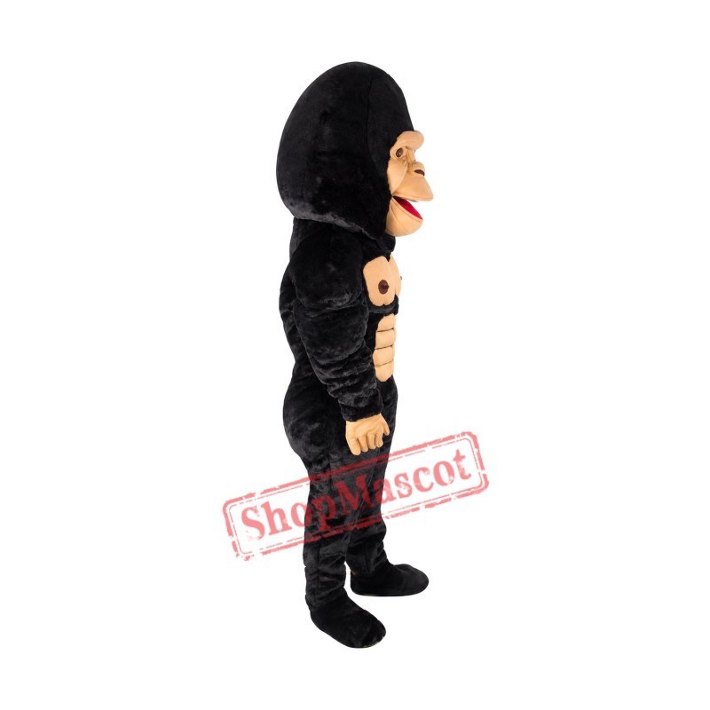 Top Quality Lightweight Black Gorilla Mascot Costume