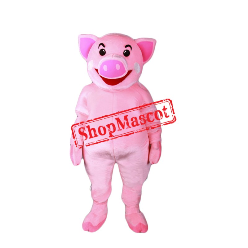 Top Quality Pink Pig Mascot Costume