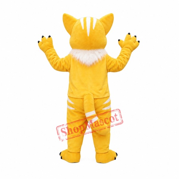 Super Cute Yellow Cat Mascot Costume Super Cute Yellow Cat Mascot Costume