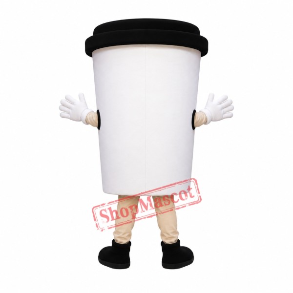 Coffee Cup Mascot Costume Coffee Cup Mascot Costume