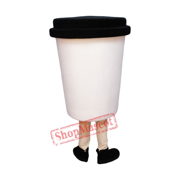 Coffee Cup Mascot Costume Coffee Cup Mascot Costume