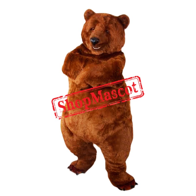 Top Quality Lightweight Brown Bear Mascot Costume
