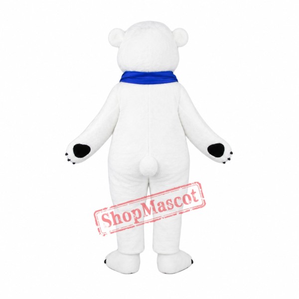 Happy Lightweight Polar Bear Mascot Costume Free Shipping