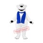 Happy Lightweight Polar Bear Mascot Costume Free Shipping