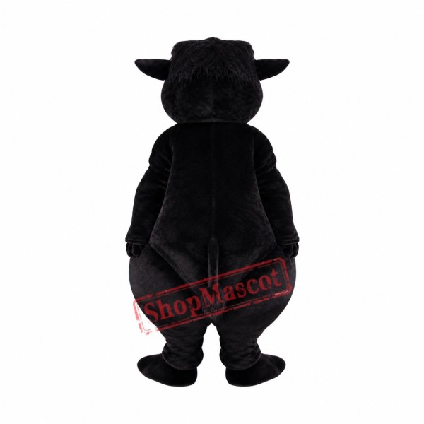 Super Cute Black Bull Mascot Costume Super Cute Black Bull Mascot Costume