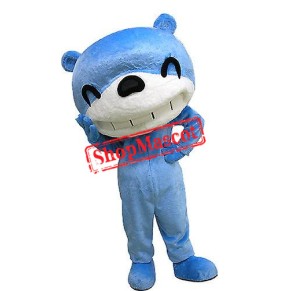 Blue & White Bear Mascot Costume