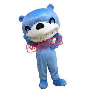 Blue & White Bear Mascot Costume