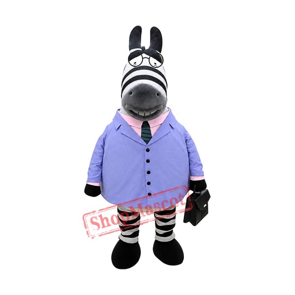 Super Cute Zebra Mascot Costume Super Cute Zebra Mascot Costume