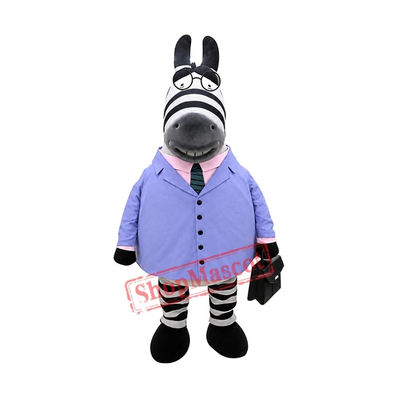 Super Cute Zebra Mascot Costume Super Cute Zebra Mascot Costume